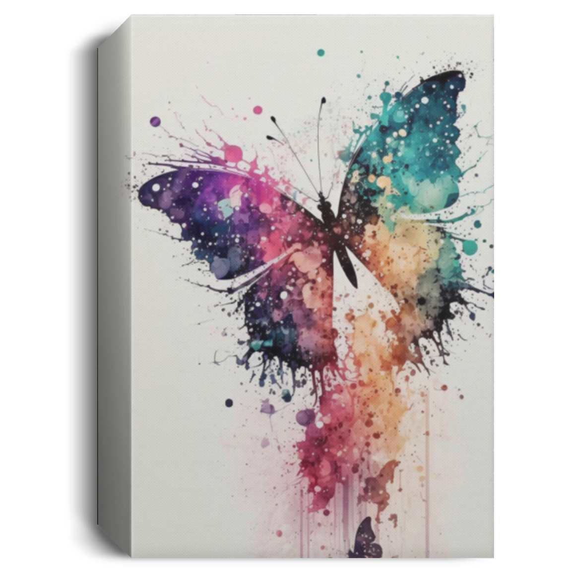 Canvas Print Butterfly, watercolor