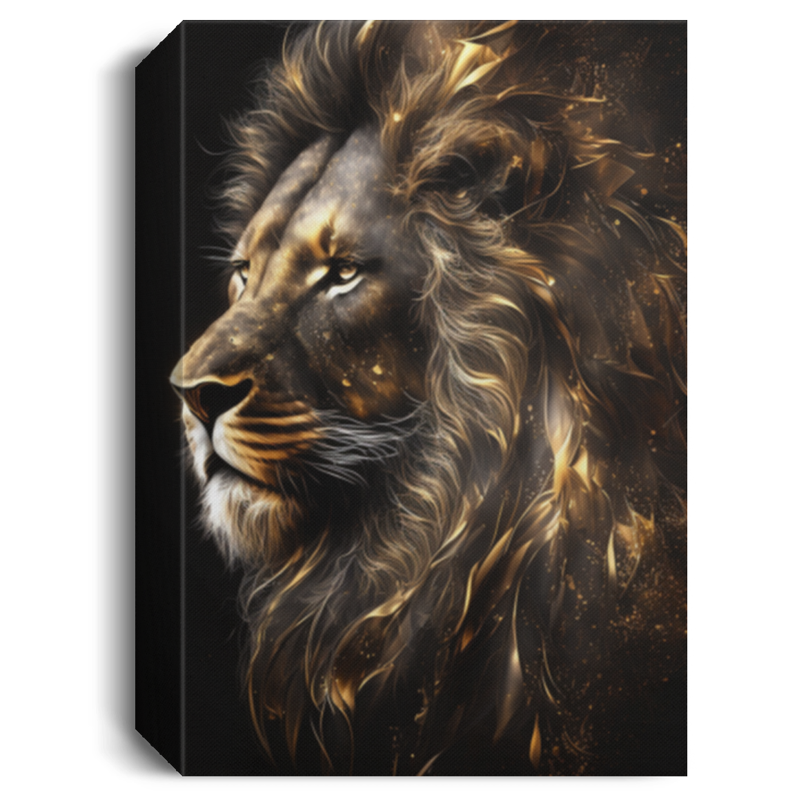 Gold Lion Canvas