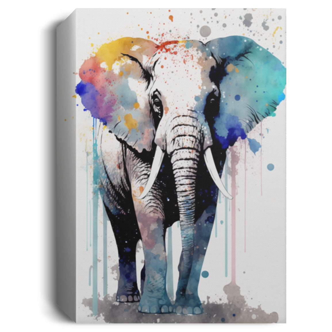 Watercolor Elephant Canvas