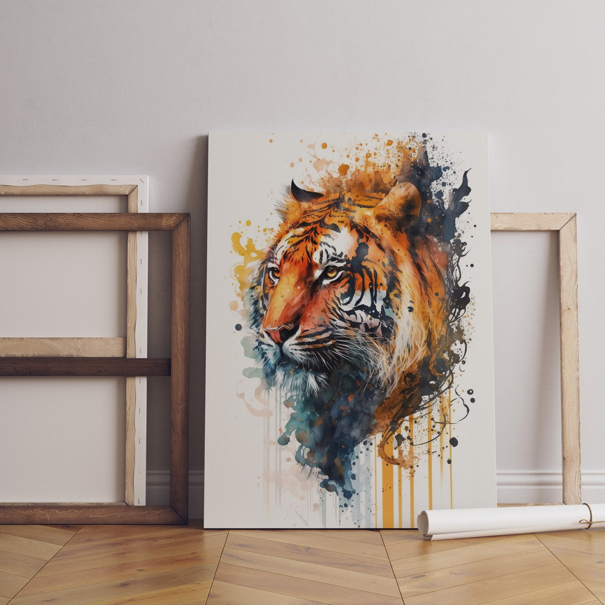 Watercolor Tiger Canvas