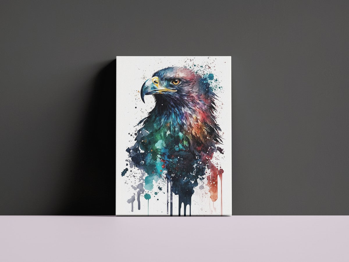 Watercolor Eagle Canvas