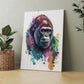 Watercolor Gorilla Canvas